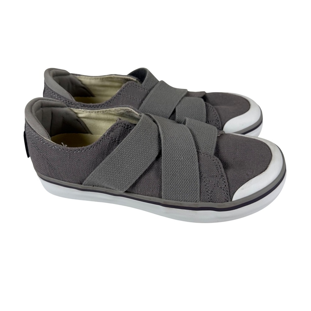 KEEN Womens 5.5 Elsa III Gore Slip On Canvas Shoes Gray Gorpcore Comfort Sneaker